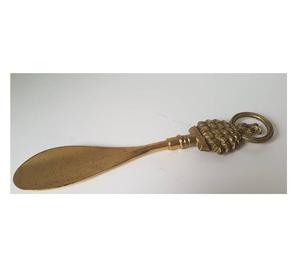 Calzador de latón macizo duradero, herramienta de ayuda para calzarse, ideal para personas mayores sin necesidad de doblarse - Product Image 1