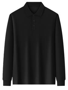 Camisas Polo de Algodón Personalizadas OEM, Manga Larga, Uniformes de Trabajo para Grupos, Impresión de Logotipo, Camisa Polo de Trabajo de Manga Larga de Algodón para Otoño e Invierno - Product Image 2