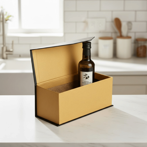 Caja de Regalo Rígida Deslizante de Papel Kraft Personalizada con Laminado Mate, Grabado en Relieve y Forro de Esponja |   Empaque Artesanal Premium Reciclable - Product Image 3