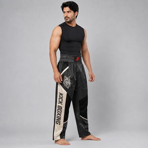 Pantalon de kick-boxing léger, conçu avec des matériaux respirants pour une flexibilité supérieure et des performances fiables. - Product Image 4
