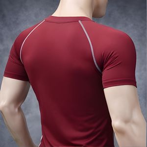 Camiseta Deportiva de Compresión para Hombre, de Algodón y Elastano de Alta Elasticidad, Ajuste Atlético, para Gimnasio, Fitness, Entrenamiento, Ropa Deportiva Activa, Fabricante - Product Image 4