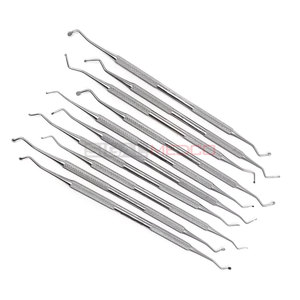 10pcs Dental Excavator Spoons Restorative Medic Instruments with 1mm to 2.5mm Ends Double Sided Composite Filling Tools - Product Image 2