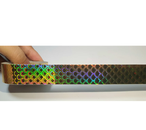 Ruban adhésif washi de haute qualité, motif paon holographique doré, ruban adhésif décoratif réfléchissant arc-en-ciel pour scrapbooking et emballage - Product Image 3