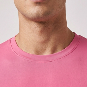 Camiseta de Compresión Rosa de Manga Corta para Hombre, Corte Ajustado, Secado Rápido, Cuello Redondo, Informal, para Entrenamiento - Product Image 3