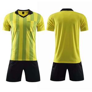 Professional <b>Referee</b> Uniform Men Custom Logo Soccer <b>Referee</b> Shirt Shorts Set Wholesale - Product Image 5