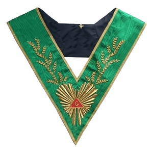 Collier de cérémonie de la Loge Bleue, brodé à la machine, pour Maître Vénérable - Product Image 5