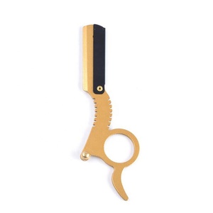 Golden Glow The Ultimate Stylish Straight Edge Razor Barber Razo Barber Razor de Gray Rocks - Product Image 1