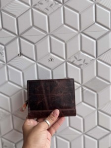 Nueva Llegada Cartera Unisex Cuero Real Multi Bolsillo Elegante Colección Cartera Cuero Genuino Moda Color Marrón Titular de Efectivo - Product Image 3