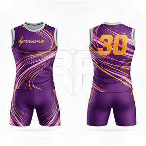 Uniforme Deportivo de Alta Calidad, Ligero, Transpirable, Antibacterial, 100% Poliéster, para Atletismo, con Logotipo Personalizado, de Secado Rápido - Product Image 4