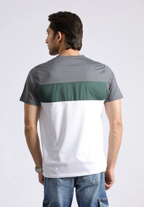 Camiseta casual de algodón de manga corta con logo personalizado, corte regular, estilo urbano, unisex. - Product Image 5