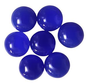 Calcedoine bleue dorée naturelle, cabochon à dos plat, 10 mm, lisse, poli miroir, calibré, pour la fabrication de bijoux, vente en gros, boucles d'oreilles fines - Product Image 1