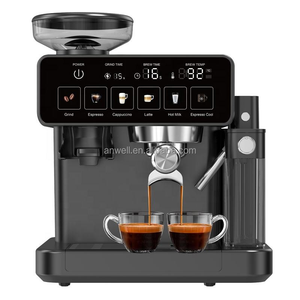 ANWELL Solución Integral de Café: Cafetera de Grano a Taza con Molinillo y Sistema de Leche, Máquina de Espresso de 20 Bares con Control Táctil - Product Image 2