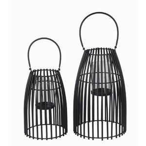 Lanternes en fer noir avec motifs modernes pour la décoration intérieure contemporaine, centres de table de mariage, fabricant, exportateur, fournisseur en gros - Product Image 2