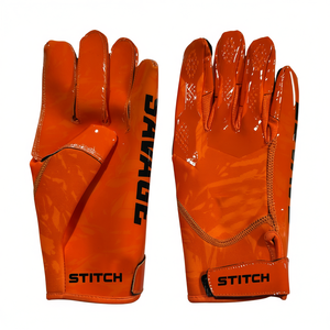 Gants de football américain STARTECH Pro Grip pour receveur, antidérapants, haute rétention d'air, pour droitier, fermeture à enfiler, pour le sport - Product Image 1