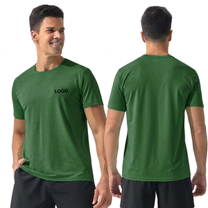 T-shirts de sport personnalisés pour hommes à séchage rapide, respirants, unis, légers, décontractés, à manches courtes, pour la course et l'entraînement - Product Image 4