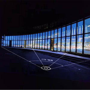 Pleine couleur <span class=keywords><strong>P5</strong></span> adhésif Flexible publicité affichage mince LED cristal Film écran LED magasin fenêtre affichage 3D - Product Image 3