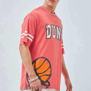 T-shirt en coton lourd 250 g/m² 100% pour hommes avec logo, t-shirt unisexe, impression 3D en mousse gonflée personnalisée pour hommes - Product Image 2