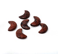 Super qualité cristal d'opalite naturelle Feng Shui forme de lune pierre précieuse belle vente en gros bijoux médiation pierre sculptée agate