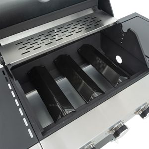 Griglia a Gas propano in acciaio inox a 3 fuochi 37,000 BTU nero argento giardino esterno Patio Barbecue per cucina all'aperto - Product Image 3