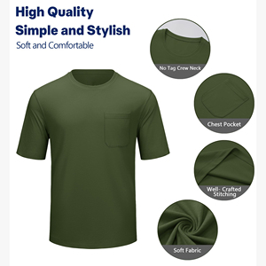 Camisetas de Hombre al por Mayor, Etiqueta Personalizada, Moda Actual, Fabricación en Fábrica, Servicios OEM, Camisetas de Buena Calidad, 100% Algodón Puro - Product Image 4