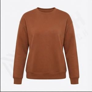 Sudadera de manga larga con media cremallera y logotipo personalizado para mujer, vestido con bolsillos grandes, nuevo estilo de color, sudadera para mujer - Product Image 2