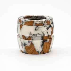 Brûleur d'encens en bois et résine à motif, écologique et durable, pour bâtonnets d'encens Bakhoor, idéal pour mariages et occasions religieuses, diffuseur de parfum aromatique - Product Image 5