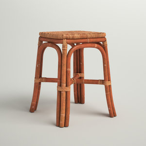 Natural rattan bar <b>stool</b> <b>outdoor</b> & indoor furniture great quality hand-made poufs from natural cane - Product Image 2