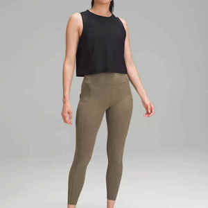 Sustainable Yoga Leggings For <b>Women</b> High Quality Wholesale Ladies Leggings Pants Plain Solid Color Seamless Fitness <b>Women</b> - Product Image 3