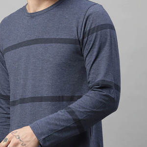 Camiseta de Manga Larga Antiarrugas de Lujo para Hombre, Elegante, Personalizada, de Algodón, Cuello Redondo, Ropa Casual de Moda Urbana - Product Image 6