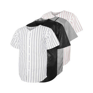 Uniforme de Béisbol Personalizado con Diseño Nuevo a Rayas, Logotipo y Nombre Personalizados, Uniforme de Béisbol Personalizado para Hombre - Product Image 1