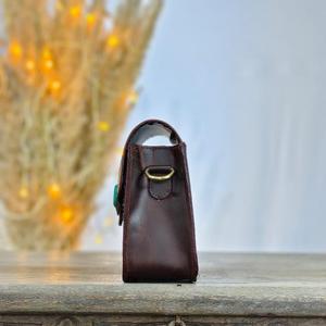 Bolso Bandolera de Cuero Genuino Hecho a Mano para Mujer, Diseño Vintage de Manta de Silla de Montar, Flecos Bohemios, Correa Ajustable, Impermeable, Estilo Animal - Product Image 5