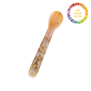 Handmade mother of pearl spoon natural shell tableware for dessert coffee and tea serving - Product Image 6