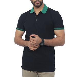 T-shirt polo pour hommes Premium 100% coton tissu tricoté matériau durable Design classique utilisation polyvalente travail loisirs paramètres - Product Image 1