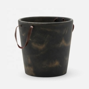 Seau à glace cylindrique en résine haut de gamme pour bouteilles de vin, support à vin en résine, design de seau à glace pour champagne - Product Image 4