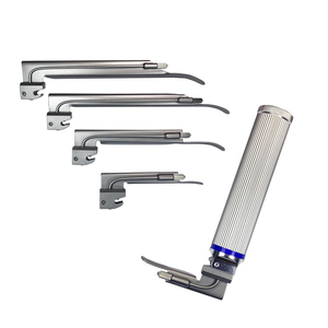 Ensemble de laryngoscopes manuels conventionnels réutilisables ODM Macintosh avec poignée lumineuse LED et lames en acier inoxydable pour la chirurgie générale - Product Image 3