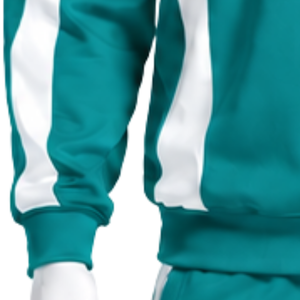 Sweat-shirt à col rond pour homme, bleu sarcelle, à empiècements contrastants, manches longues, style athlétique, décontracté, pour la gym, le fitness, l'entraînement, vêtements de sport personnalisés - Product Image 6