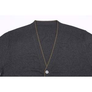 Suéter de Manga Larga con Cuello en V para Hombre, Hecho a Medida, 100% Algodón, Grueso, Antibolitas, Secado Rápido, Chaqueta Cárdigan Informal de Primavera - Product Image 3