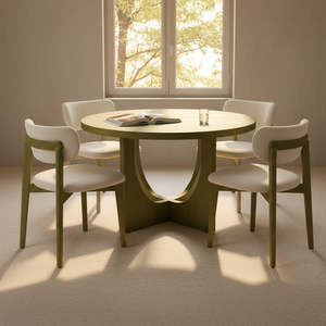 Table à manger moderne avec 4 chaises au design décoratif Garantie 1 an Ensemble de salle à manger moderne 4 places Ensemble de salle à manger compact pour 4 personnes - Product Image 3