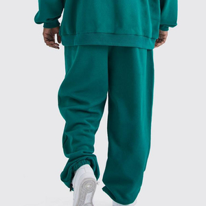 Pantalones de chándal de algodón para hombre al por mayor, con cordón, cintura alta, multibolsillos, joggers, de moda, oversize, rectos, oscuros - Product Image 3