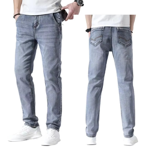 Jeans Baggy Personalizados de Alta Calidad, Casuales, Transpirables, con Logotipo, para Hombre, Lavados, Estilo Denim - Product Image 1