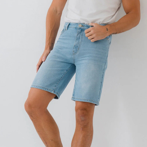 Pantalones Cortos de Mezclilla Casuales de Alta Calidad, Estilo Desgastado, Precio al por Mayor, Ropa Deportiva para Exteriores, Personalizados de Fábrica, Holgados para Hombre, Fitness - Product Image 3