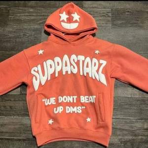 <b>Orange</b> Solid Oversized Cut Out Distressed Hooded <b>Sweatshirt</b> <b>Men</b> 100% Cotton French Terry Pullover Hoodie Raw Hem Streetwear - Product Image 3