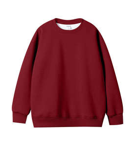 Sweat-shirt unisexe à col montant de haute qualité 450 g/m² blanc pur, manches longues, col rond, chaud pour l'hiver, avec doublure en fausse fourrure argentée - Product Image 1