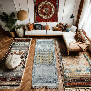 Alfombras de Diseño Ecológicas 100% Hechas a Mano en Algodón, Hermosas Alfombras con Estampado Floral Hecho a Mano y Borde Elegante para el Hogar, 2025 - Product Image 3