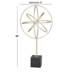 Sculpture en fer artistique contemporaine, élément de décoration élégant pour la décoration de maison de luxe, grande sculpture décorative en métal artistique de luxe - Product Image 3