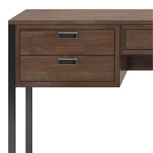 Richmond rustico naturale invecchiato marrone scrivania elegante e vecchio stile - Product Image 3