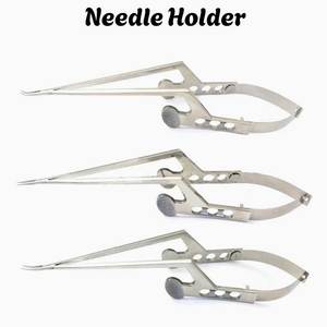 Porte-aiguilles à baïonnette k, 3 pièces, 200mm, instruments chirurgicaux en acier inoxydable, outils de microchirurgie pour salle d'opération, qualité allemande - Product Image 2