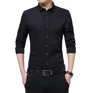 เสื้อเชิ้ตผู้ชายดีไซน์พิเศษ ผ้าฝ้าย 100% ไม่ยับ สีพื้นเรียบง่าย สไตล์ลำลอง คอตั้ง รับผลิตแบบ OEM จากบังกลาเทศ ปรับแต่งได้ - Product Image 6