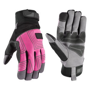 Gants de mécanicien en cuir synthétique Amara pour hommes, résistants à l'abrasion, pour travaux lourds, avec logo personnalisé - Product Image 3