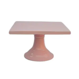 装饰浅粉色蛋糕架涂漆饰面设计与工业质量铝金属服务架设计